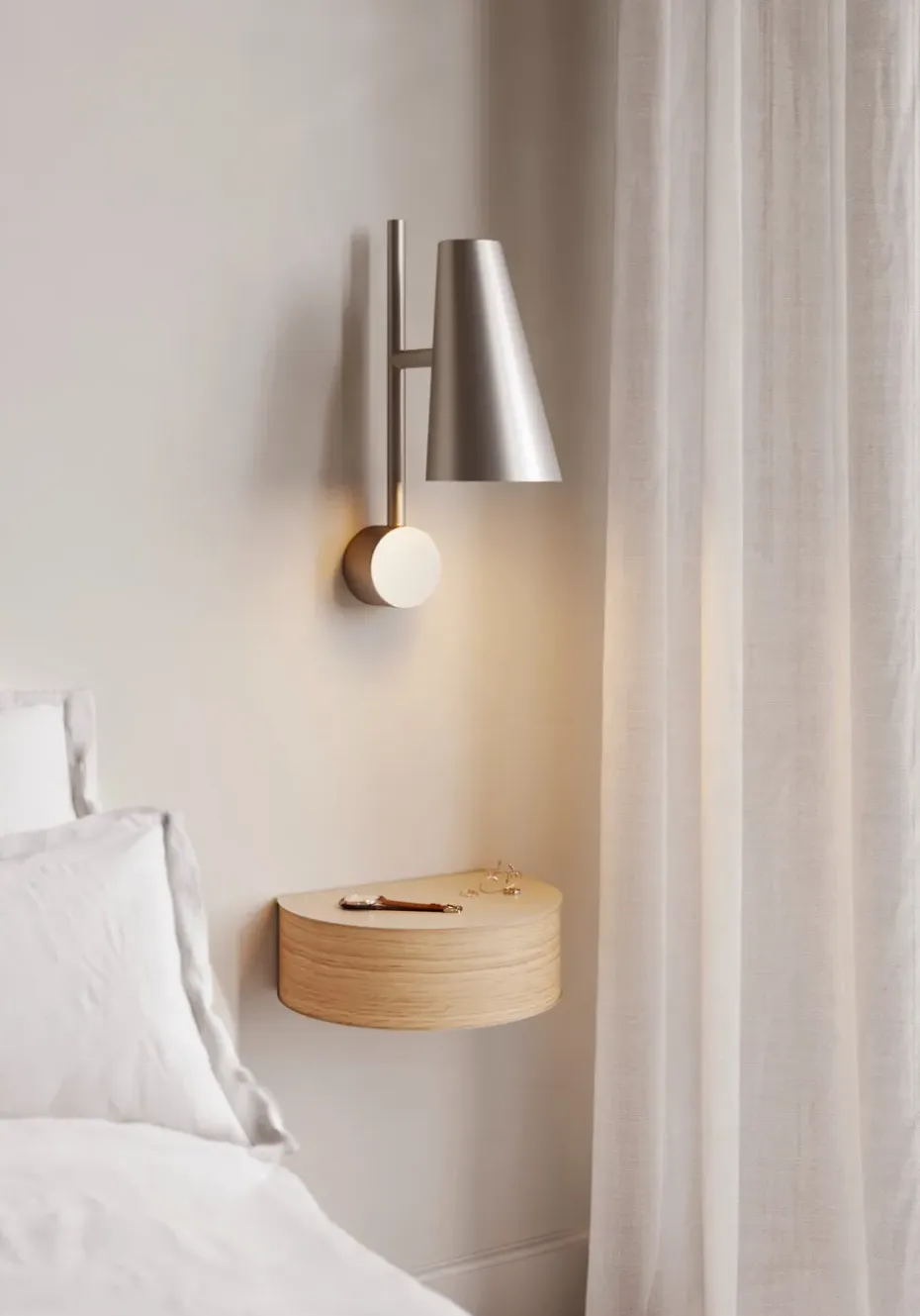 Estantería Wallie, Beige-roble