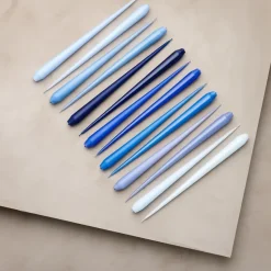 ester & erik 4 Velas lacadas, royal navy, 32 cm