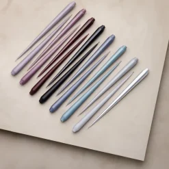 ester & erik 4 Velas lacadas, dark slate, 32 cm