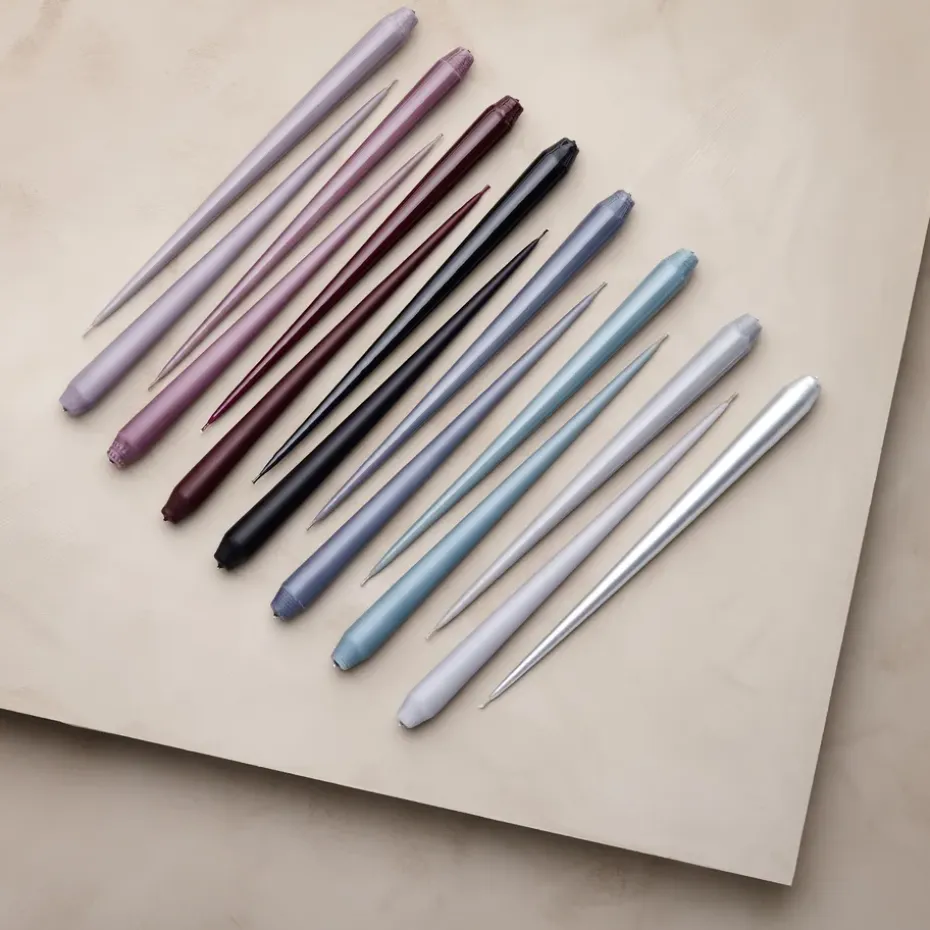 ester & erik 4 Velas lacadas, dark slate, 32 cm