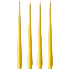 ester & erik 4 Velas lacadas, Lemon drop 15-0, 42 cm