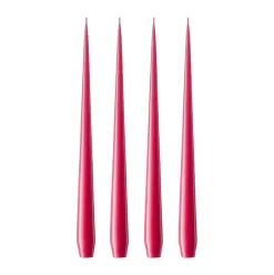 ester & erik 4 Velas lacadas, Deep pink 41/2, 42 cm