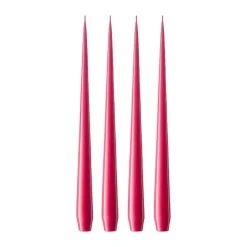 ester & erik 4 Velas lacadas, Deep pink 41/2, 32 cm