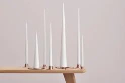 ester & erik 4 Velas lacadas, pure white, 32 cm