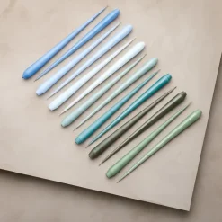 ester & erik 4 Velas mate, eucalyptus, 32 cm