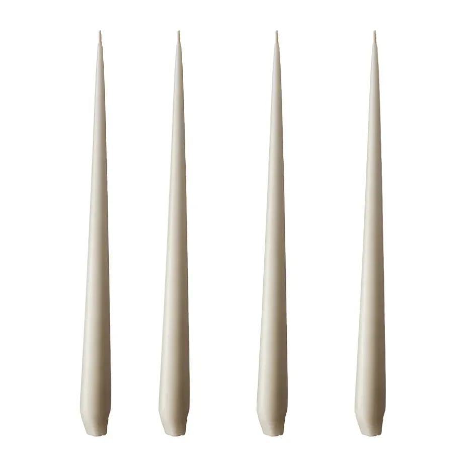 ester & erik 4 Velas mate, linen grey, 32 cm