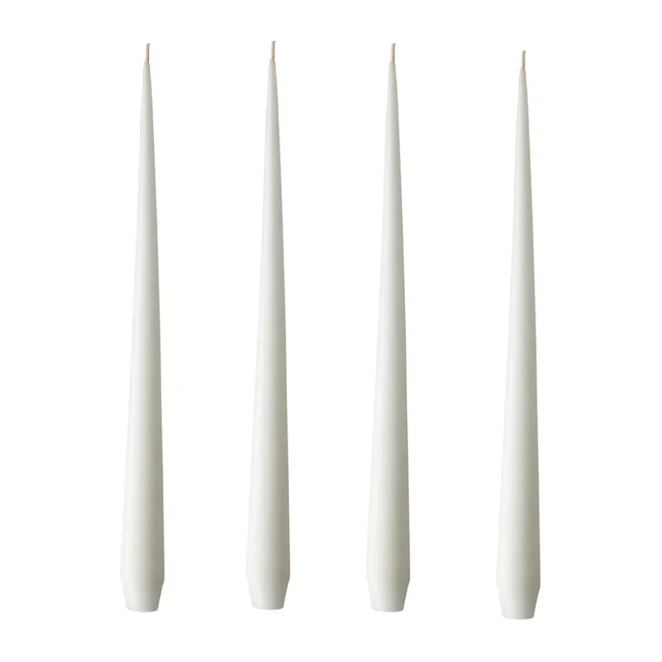 ester & erik 4 Velas mate, pure white, 32 cm