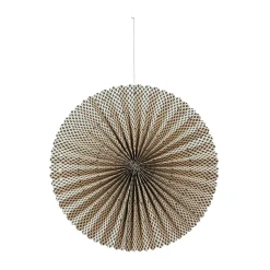 Estrella de adviento Stella rosette M Ø43 cm, Forest green-natural
