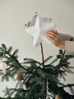 Estrella para árbol de Navidad Pulp 22 cm, White
