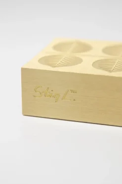 Estuche para cerillas Stig L Berså 6,8x12 cm, Dorado