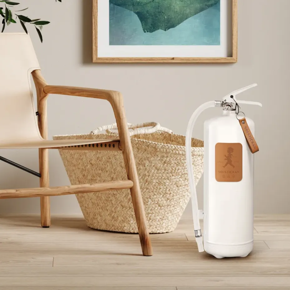 Extintor Solstickan 6 kg, Blanco-cuero claro