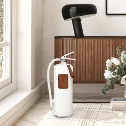 Extintor Solstickan 6 kg, Blanco-cuero oscuro marrón