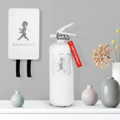 Extintor Solstickan 2 kg, Blanco-plateado