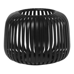Farol portavelas Lito Ø14 cm, Negro