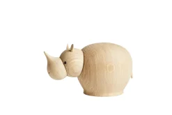 Figura de madera Rina rinocerante, Medium