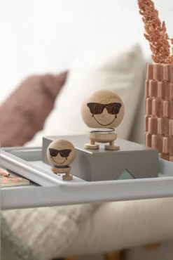 Figura Hoptimist Smiley Cool M, Raw oak