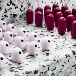 Figura Little Bird, color, magenta, 5 cm