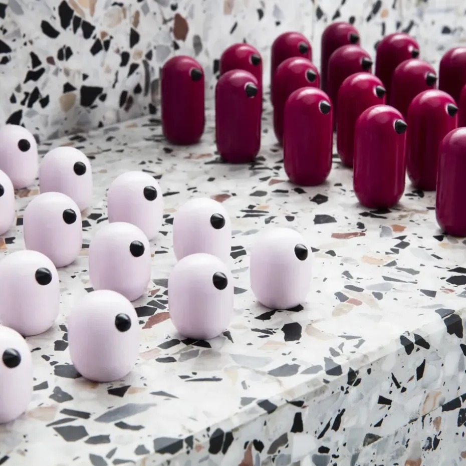 Figura Little Bird, color, magenta, 5 cm