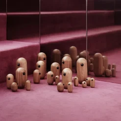 Figura Little Bird, roble, 10 cm