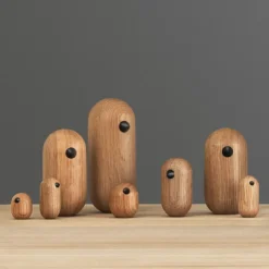 Figura Little Bird, roble, 7 cm