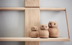 Figura madera Andersen Owl Small, Oak