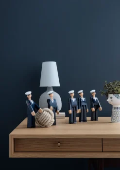 Figura madera Kay Bojesen marinero, azul
