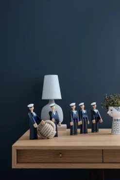 Figura madera Kay Bojesen marinero, azul