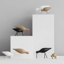 Figura Shorebird, blanco, mediano