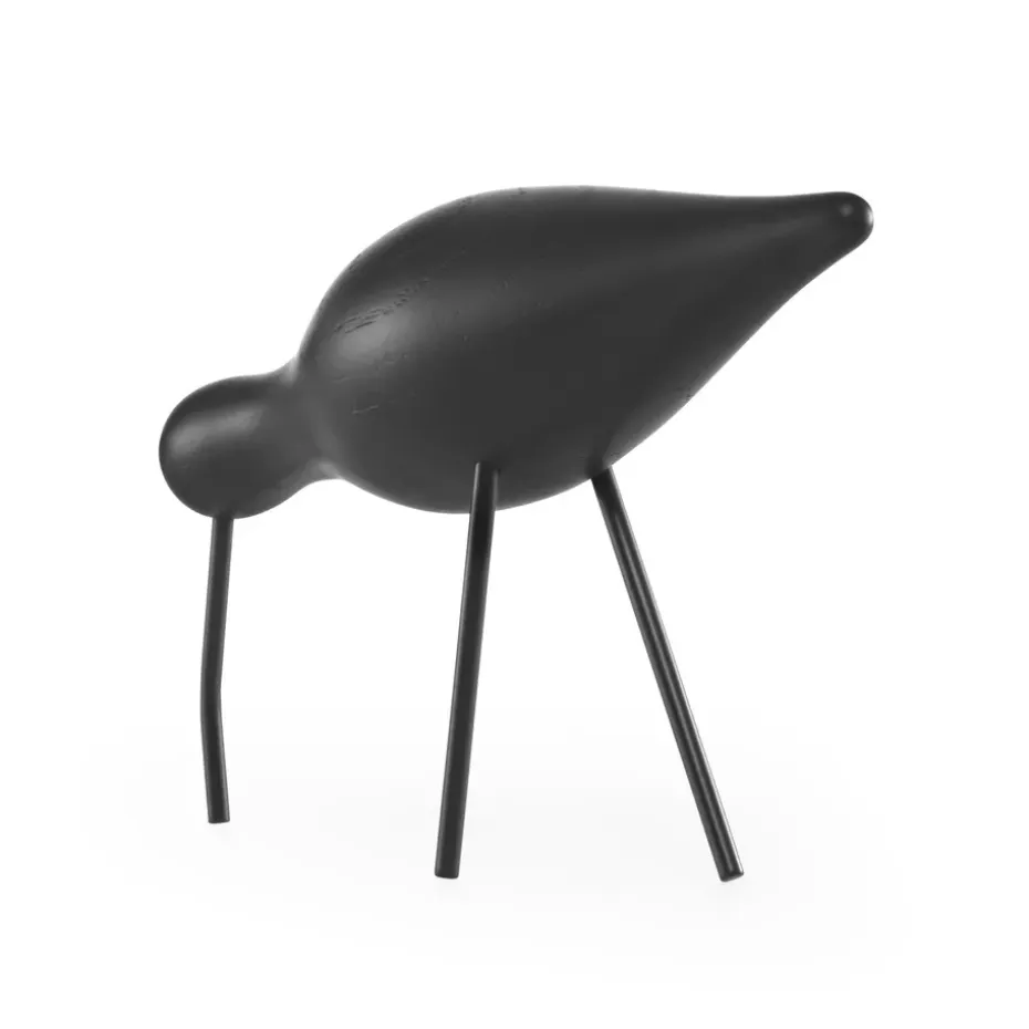 Figura Shorebird, negro, grande
