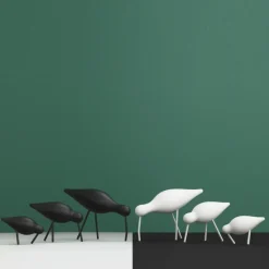 Figura Shorebird, negro, pequeño