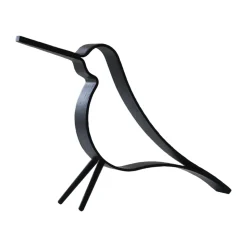 Figura Woody Bird grande, roble teñido de negro