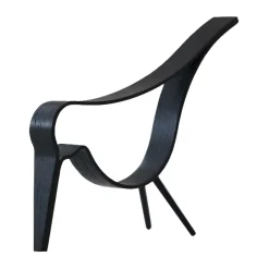 Figura Woody Bird mediana, roble teñido de negro