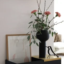 Figura Woody Bird pequeña, roble teñido de negro