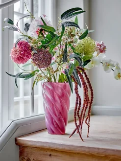 Flor de cera Stem, Blanco