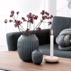 Florero Hammershøi mediano, gris antracita