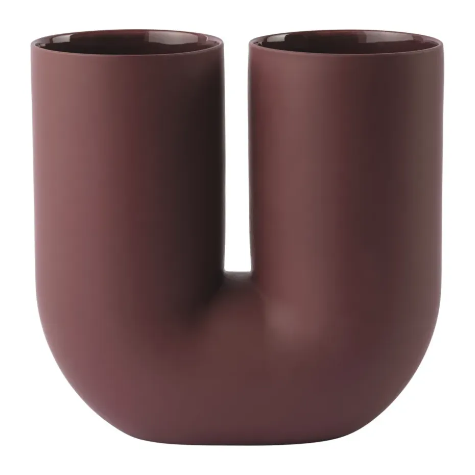 Florero Kink 26 cm, Deep red