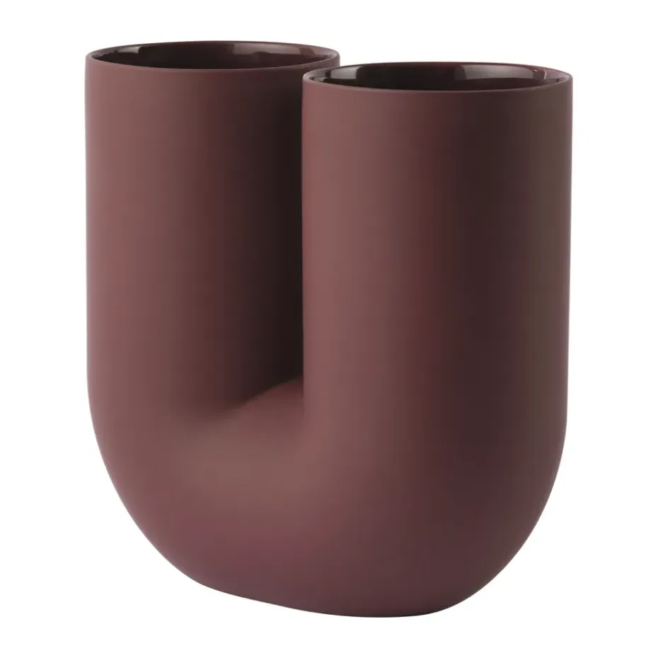 Florero Kink 26 cm, Deep red