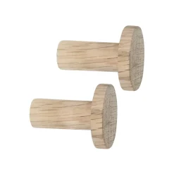 Gancho largo Point, 2 unidades, Roble