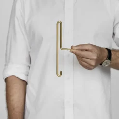 Gancho Moebe Wall hook large, oro mate