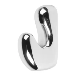 Gancho Roberta 10x6 cm, Silver finish