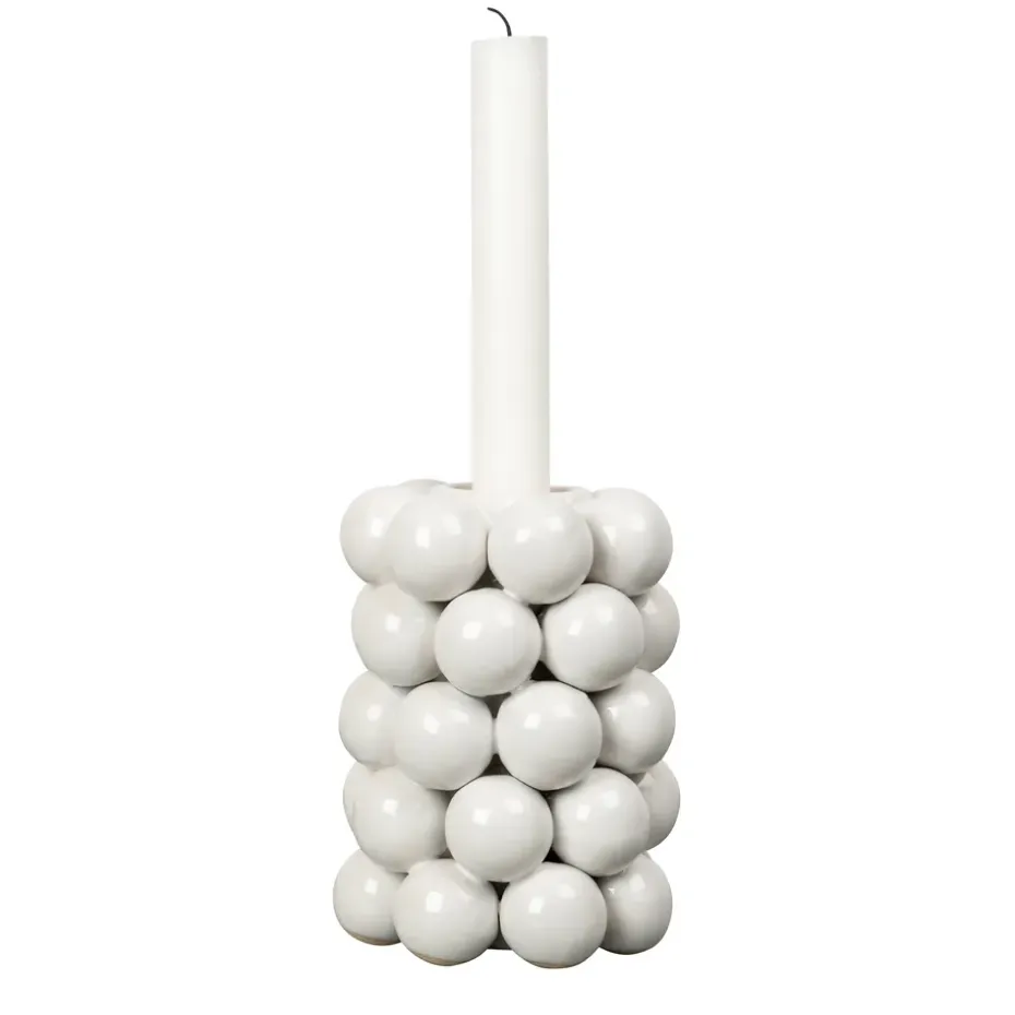 Globe candelabro 13,5 cm, blanco