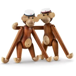 Gorra estudiante para mono Kay Bojesen, Blanco-rojo