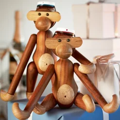 Gorra estudiante para mono Kay Bojesen, Blanco-azul