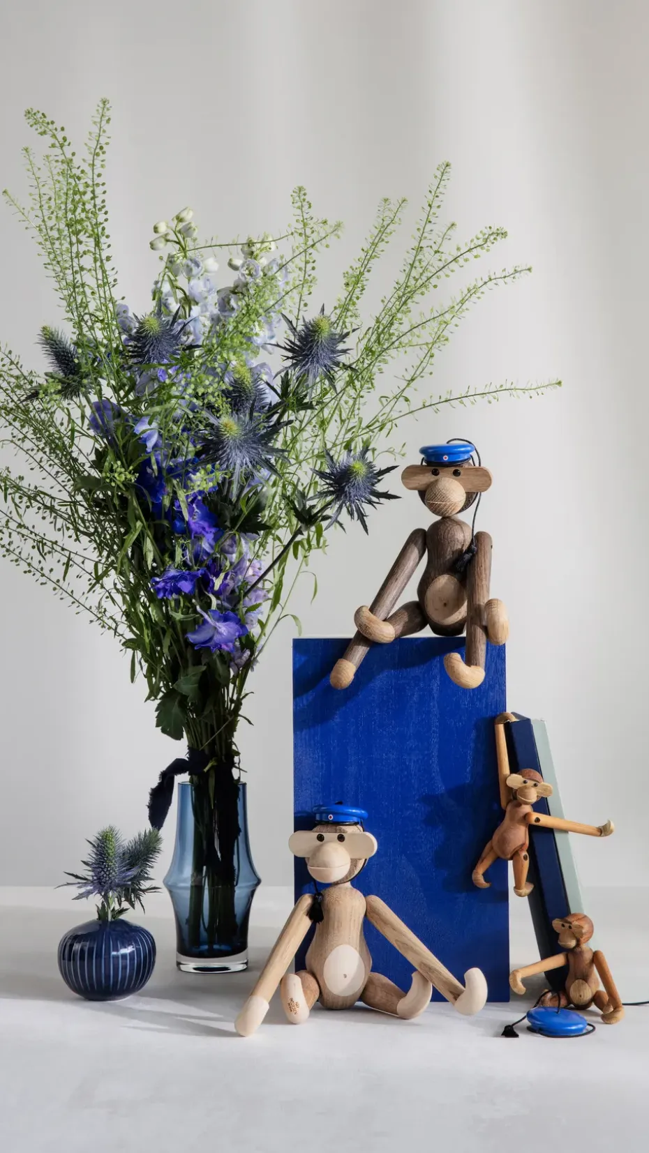 Gorra estudiante para mono Kay Bojesen, Azul