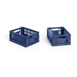 HAY Colour Crate Mini 2-pack 13x17 cm, Dark blue