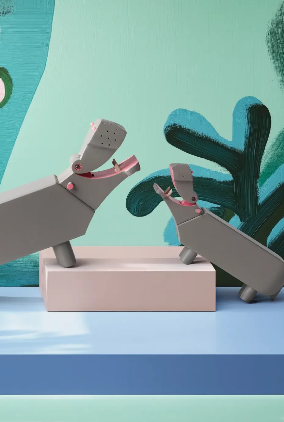 Hipopótamo liliput Kay Bojesen, Gris