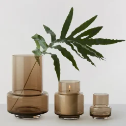 Hurricane tealight no. 25, Sepia brown