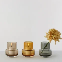 Hurricane tealight no. 25, Smoked grey