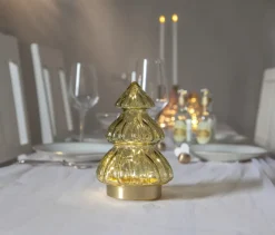 Iluminación navideña de mesa Abete 18 cm, Verde