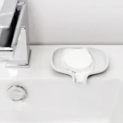 Jabonera con drenaje Soap Saver Flow small, Blanco